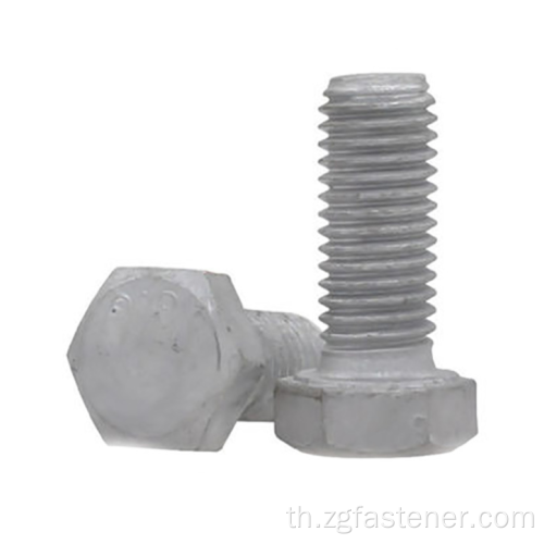 Hex Head Bolts หัวเกรด 4.8/ 8.8/ 10.9/ 12.9 DIN 933 Hexagon Heavy Hex Bolt สำหรับเครื่องจักร